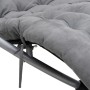 Geometric lounger with black and gray steel cushion by vidaXL, Loungers - Ref: Foro24-3213547, Price: 127,80 €, Discount: %