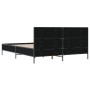 Estructura de cama madera de ingeniería y metal negro 160x200cm de vidaXL, Camas y somieres - Ref: Foro24-3280007, Precio: 17...