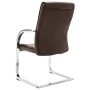 Brown synthetic leather cantilever office chair by vidaXL, Office chairs - Ref: Foro24-289343, Price: 106,54 €, Discount: %