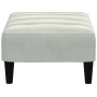 Reposapiés de terciopelo gris claro 77x55x31 cm de vidaXL, Otomanas - Ref: Foro24-4007366, Precio: 80,44 €, Descuento: %