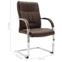 Brown synthetic leather cantilever office chair by vidaXL, Office chairs - Ref: Foro24-289343, Price: 106,54 €, Discount: %