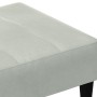 Reposapiés de terciopelo gris claro 77x55x31 cm de vidaXL, Otomanas - Ref: Foro24-4007366, Precio: 80,44 €, Descuento: %