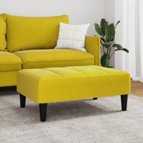 Reposapiés de terciopelo amarillo 77x55x31 cm de vidaXL, Otomanas - Ref: Foro24-4007370, Precio: 78,99 €, Descuento: %