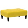 Reposapiés de terciopelo amarillo 77x55x31 cm de vidaXL, Otomanas - Ref: Foro24-4007370, Precio: 77,97 €, Descuento: %