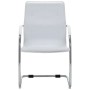 Silla de oficina voladiza de cuero sintético blanco de vidaXL, Sillas de oficina - Ref: Foro24-289359, Precio: 108,66 €, Desc...