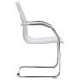 Silla de oficina voladiza de cuero sintético blanco de vidaXL, Sillas de oficina - Ref: Foro24-289359, Precio: 108,66 €, Desc...