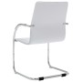 Silla de oficina voladiza de cuero sintético blanco de vidaXL, Sillas de oficina - Ref: Foro24-289359, Precio: 108,66 €, Desc...