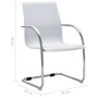 Silla de oficina voladiza de cuero sintético blanco de vidaXL, Sillas de oficina - Ref: Foro24-289359, Precio: 108,66 €, Desc...