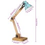 Worn blue desk lamp 25 W E27 23x18x96 cm by vidaXL, Lamps - Ref: Foro24-371840, Price: 53,13 €, Discount: %