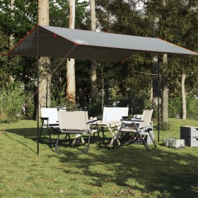 Gray and orange waterproof camping tarp 400x294 cm by vidaXL, tents - Ref: Foro24-94663, Price: 36,99 €, Discount: %