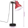 Worn red desk lamp 25 W E27 15x15x55 cm by vidaXL, Lamps - Ref: Foro24-371854, Price: 61,46 €, Discount: %