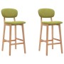 Kitchen stools 2 units green fabric by vidaXL, Kitchen stools - Ref: Foro24-289372, Price: 150,44 €, Discount: %