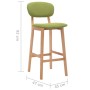 Kitchen stools 2 units green fabric by vidaXL, Kitchen stools - Ref: Foro24-289372, Price: 150,57 €, Discount: %