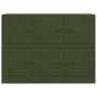 Aparador de acero verde oliva 99x39x73 cm de vidaXL, Aparadores - Ref: Foro24-841797, Precio: 189,99 €, Descuento: %