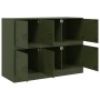 Aparador de acero verde oliva 99x39x73 cm de vidaXL, Aparadores - Ref: Foro24-841797, Precio: 189,99 €, Descuento: %