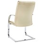 Silla de oficina voladiza de cuero sintético crema de vidaXL, Sillas de oficina - Ref: Foro24-289344, Precio: 138,04 €, Descu...