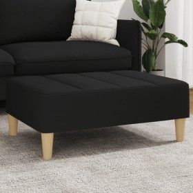 Black fabric footstool 77x55x31 cm by vidaXL, Ottomans - Ref: Foro24-4007391, Price: 79,99 €, Discount: %