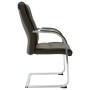 Silla de oficina voladiza de cuero sintético gris de vidaXL, Sillas de oficina - Ref: Foro24-289342, Precio: 130,73 €, Descue...