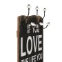 LOVE LIFE wall coat rack with 6 hooks 120x40 cm by vidaXL, Hat and coat racks - Ref: Foro24-245853, Price: 54,32 €, Discount: %