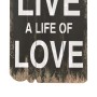 LOVE LIFE wall coat rack with 6 hooks 120x40 cm by vidaXL, Hat and coat racks - Ref: Foro24-245853, Price: 54,32 €, Discount: %