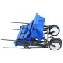 Carrito de mano plegable de acero con capota azul de vidaXL, Carretillas de carga - Ref: Foro24-147590, Precio: 94,26 €, Desc...