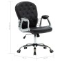 Silla de oficina giratoria de cuero sintético negro de vidaXL, Sillas de oficina - Ref: Foro24-289363, Precio: 130,98 €, Desc...