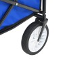 Carrito de mano plegable de acero con capota azul de vidaXL, Carretillas de carga - Ref: Foro24-147590, Precio: 94,26 €, Desc...