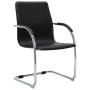 Silla de oficina voladiza de cuero sintético negra de vidaXL, Sillas de oficina - Ref: Foro24-289355, Precio: 98,83 €, Descue...