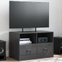 Mueble para TV de acero negro 67x39x44 cm de vidaXL, Muebles TV - Ref: Foro24-841739, Precio: 90,80 €, Descuento: %