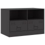 Mueble para TV de acero negro 67x39x44 cm de vidaXL, Muebles TV - Ref: Foro24-841739, Precio: 90,99 €, Descuento: %