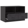 Mueble para TV de acero negro 67x39x44 cm de vidaXL, Muebles TV - Ref: Foro24-841739, Precio: 90,99 €, Descuento: %