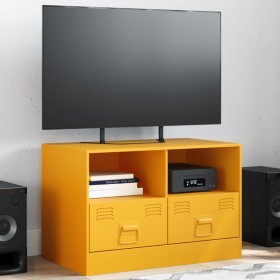 Steel TV stand in mustard yellow, 67x39x44 cm by vidaXL, TV Furniture - Ref: Foro24-841745, Price: 95,99 €, Discount: %