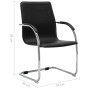 Silla de oficina voladiza de cuero sintético negra de vidaXL, Sillas de oficina - Ref: Foro24-289355, Precio: 99,99 €, Descue...