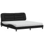 Bed with black synthetic leather mattress 180x200 cm by vidaXL, Beds and slatted bases - Ref: Foro24-3208738, Price: 469,73 €...