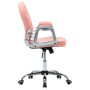 Pink Faux Leather Swivel Office Chair by vidaXL, Office chairs - Ref: Foro24-289361, Price: 138,80 €, Discount: %