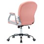 Silla de oficina giratoria de cuero sintético rosa de vidaXL, Sillas de oficina - Ref: Foro24-289361, Precio: 136,39 €, Descu...