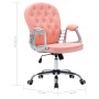 Silla de oficina giratoria de cuero sintético rosa de vidaXL, Sillas de oficina - Ref: Foro24-289361, Precio: 136,39 €, Descu...