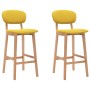 Kitchen stools 2 units fabric mustard yellow by vidaXL, Kitchen stools - Ref: Foro24-289374, Price: 157,07 €, Discount: %