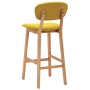 Kitchen stools 2 units fabric mustard yellow by vidaXL, Kitchen stools - Ref: Foro24-289374, Price: 157,07 €, Discount: %