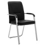 Silla de oficina de cuero sintético negra de vidaXL, Sillas de oficina - Ref: Foro24-289354, Precio: 116,63 €, Descuento: %