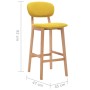 Kitchen stools 2 units fabric mustard yellow by vidaXL, Kitchen stools - Ref: Foro24-289374, Price: 157,07 €, Discount: %