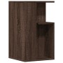 Mesa auxiliar madera de ingeniería roble marrón 35x35x60 cm de vidaXL, Mesas de centro - Ref: Foro24-840743, Precio: 40,96 €,...