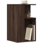 Mesa auxiliar madera de ingeniería roble marrón 35x35x60 cm de vidaXL, Mesas de centro - Ref: Foro24-840743, Precio: 40,96 €,...