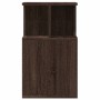 Mesa auxiliar madera de ingeniería roble marrón 35x35x60 cm de vidaXL, Mesas de centro - Ref: Foro24-840743, Precio: 40,96 €,...