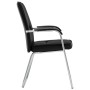 Silla de oficina de cuero sintético negra de vidaXL, Sillas de oficina - Ref: Foro24-289354, Precio: 116,63 €, Descuento: %