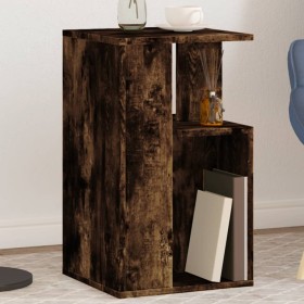 Mesa auxiliar madera de ingeniería roble ahumado 35x35x60 cm de vidaXL, Mesas de centro - Ref: Foro24-840741, Precio: 40,99 €...