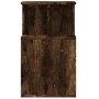 Mesa auxiliar madera de ingeniería roble ahumado 35x35x60 cm de vidaXL, Mesas de centro - Ref: Foro24-840741, Precio: 47,18 €...