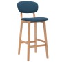 Kitchen stools 2 units blue fabric by vidaXL, Kitchen stools - Ref: Foro24-289371, Price: 151,44 €, Discount: %