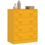 Mustard yellow steel sideboard 67x39x83 cm by vidaXL, Sideboards - Ref: Foro24-841682, Price: 208,60 €, Discount: %