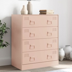 Steel pink sideboard 67x39x83 cm by vidaXL, Sideboards - Ref: Foro24-841680, Price: 181,96 €, Discount: %